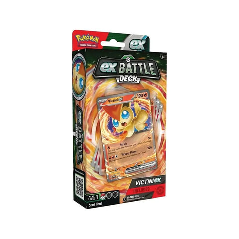 Pokémon TCG Victini ex Battle Deck 60-Card Ready-to-Play Set w/ Coin (2024)