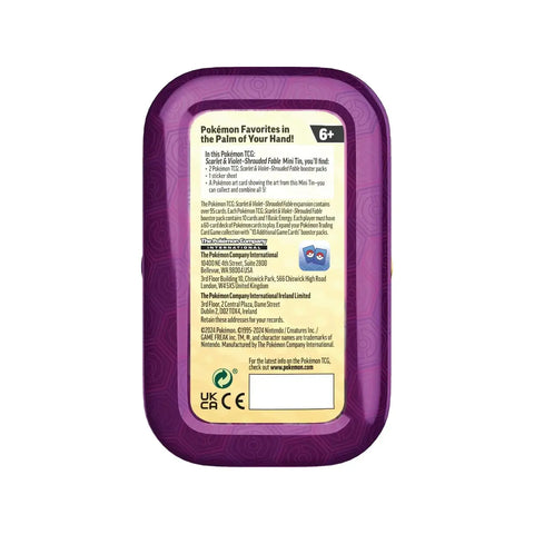 Pokemon TCG Scarlet & Violet Shrouded Fable Mini Tin Set of 5
