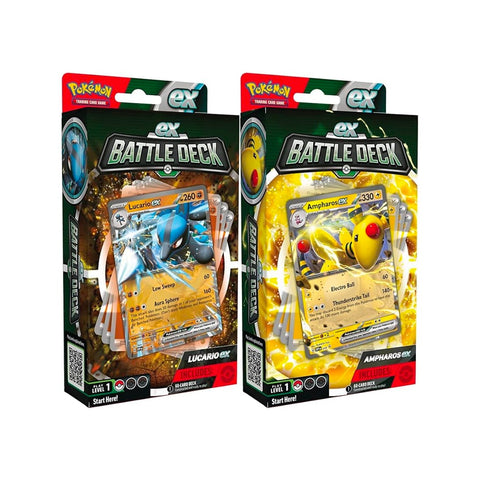 Pokémon TCG: Ampharos ex / Lucario ex Battle Deck Display (6)