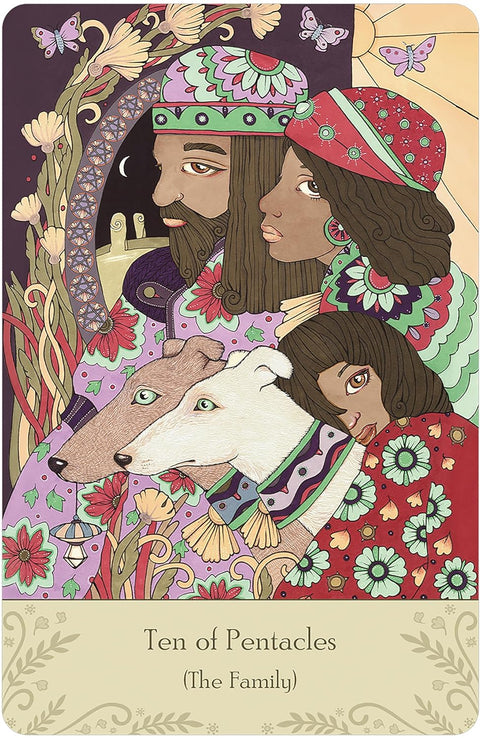 Universal Folk Tarot Cards Deck & Guidebook Healing US Games Systems