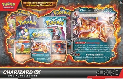 Pokemon TCG Charizard ex Special Collection Box with 5 Booster Packs EN
