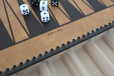 Italfama Faux Leather Chess Board 48x48cm with Storage, Checkers & Backgammon