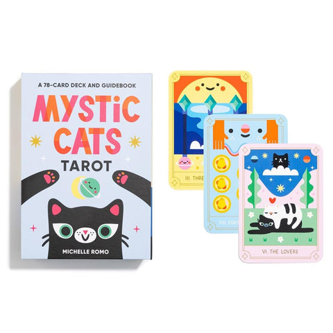 Mystic Cats Tarot Card Deck with Guidebook Cute Kawaii Cat Tarot Sterling