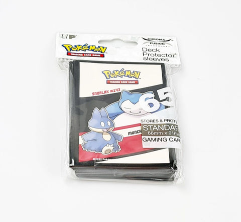 65x Ultra PRO Pokemon Card Sleeves Snorlax & Munchlax 66x91mm