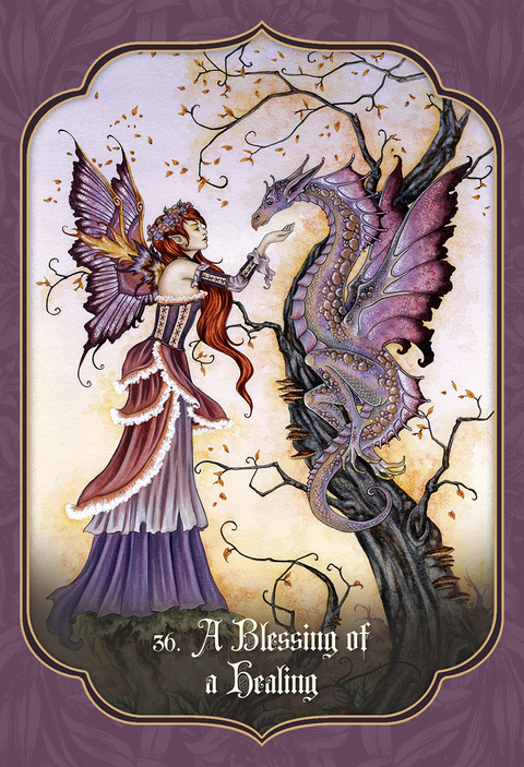 Faery Blessing Oracle Cards Deck by Lucy Cavendish Amy Brown 45-Card