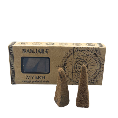 Smudge Pyramid Cones - Myrrh Banjara