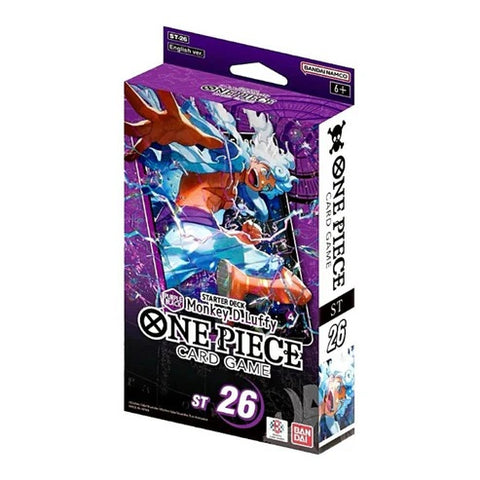 One Piece TCG ST26 Purple Black Luffy Starter Deck 50+ Cards Official