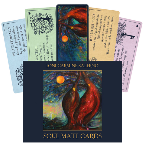 Soul Mate Insight Oracle Cards Deck by Toni Carmine Salerno Blue Angel