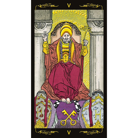 Golden Universal Tarot Deck 78 Cards Gold Foil Lo Scarabeo English