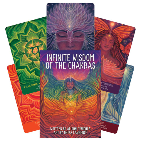 Infinite Wisdom of the Chakras Oracle Cards Deck & Guidebook Alison Denicola
