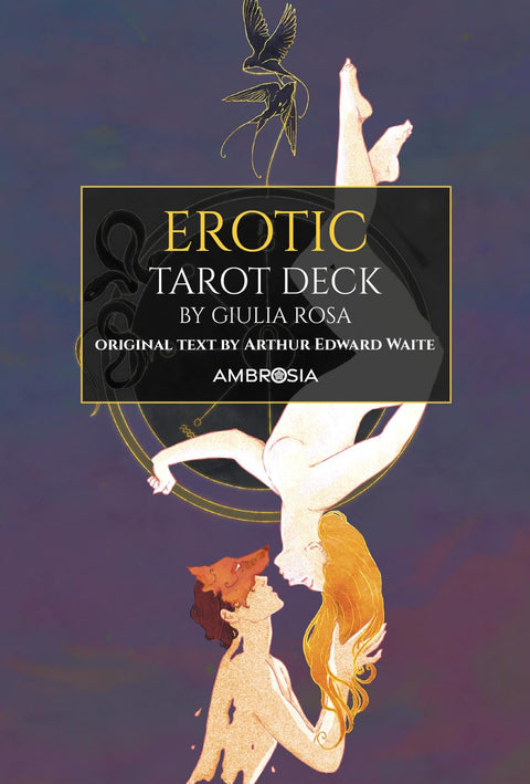 Erotic Tarot Deck Giulia Rosa 78 Cards with Multilingual Guidebook