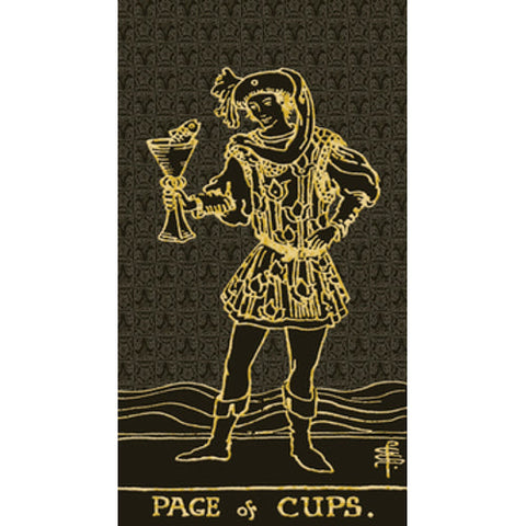 Lo Scarabeo Tarot Gold & Black Edition Deck 78 Cards Rider-Waite Guidebook