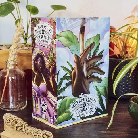 Metaphysical Cannabis Oracle Card Deck 78 Cards & Guidebook Liminal 11