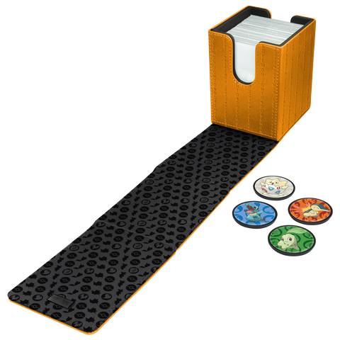 Ultra PRO Johto Alcove Click Pokémon Deck Box, 100 Cards, 4 Magnetic Badges