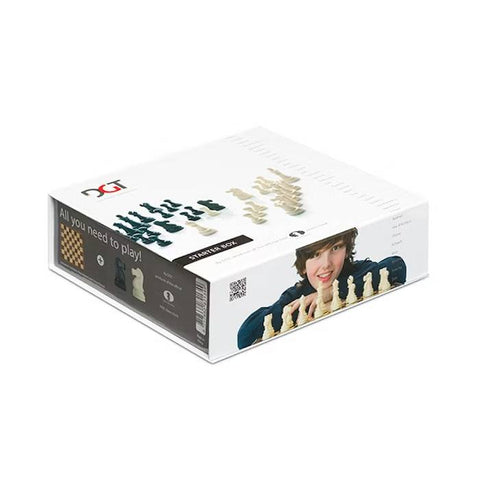 Chess Starter Box Grey (Pieces & Board) DGT