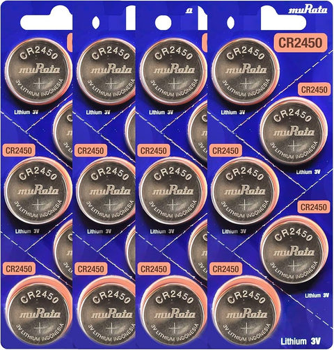 20x Murata CR2450 3V Lithium Coin Cell Batteries DL2450 ECR2450