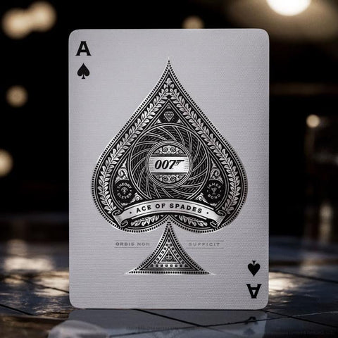 James Bond 007 Silver Edition Playing Cards Poker Deck by Theory11