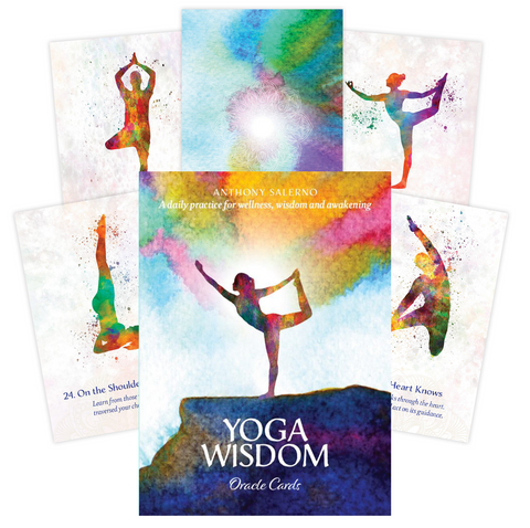 Yoga Wisdom Oracle Cards Deck Blue Angel By Anthony Salerno Daily Practice NEW