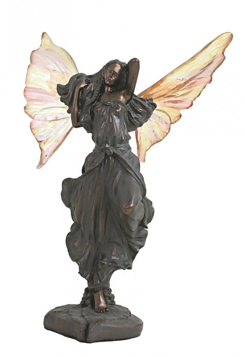 Ellena Fairy Statue 11cm Bronze Finish Resin Handcrafted Italfama Italy