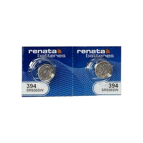 2x Renata 394 SR936SW Silver Oxide 1.55V Watch Batteries Swiss Made