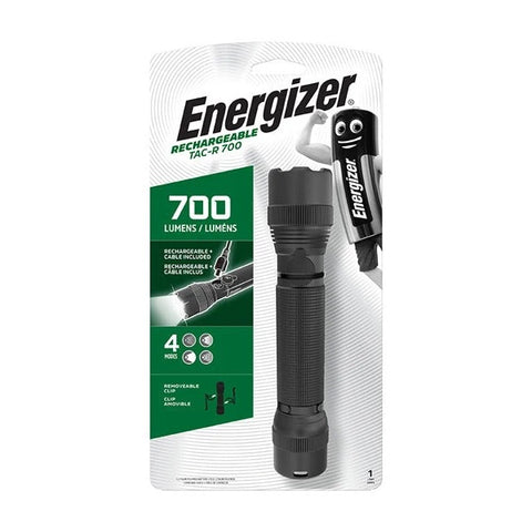 Energizer TAC-R 700 Rechargeable Tactical Flashlight 700 Lumens IPX4