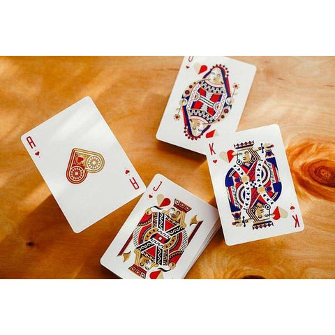2x DKNG Red Wheel Playing Cards Decks Poker Magic Art of Play USA