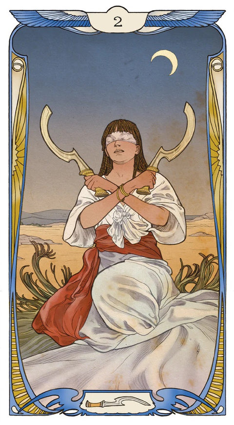 Egyptian Art Nouveau Tarot Deck by Massaglia Lo Scarabeo 78 Cards New