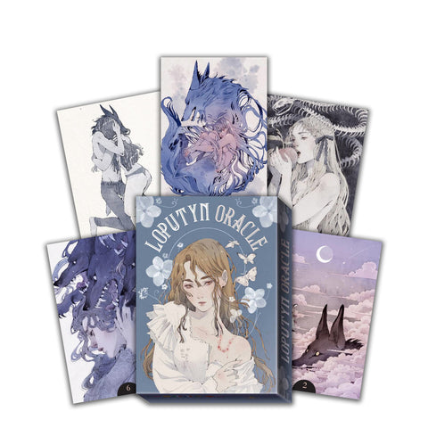 Loputyn Oracle Cards Deck & Book Wolf And Maiden Death And Love