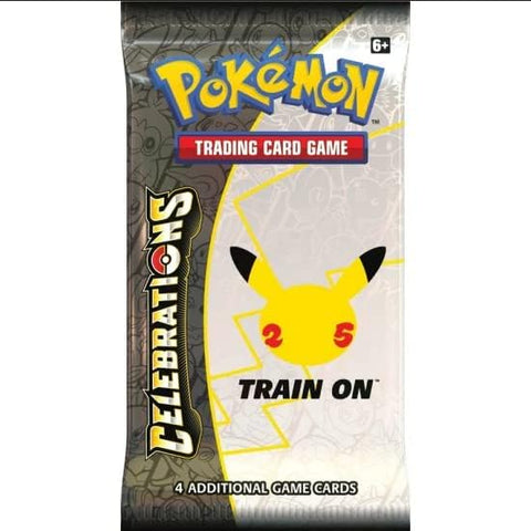 Pokemon TCG Celebrations Booster Pack 4 Cards 25th Anniversary English Sealed