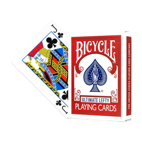 Bicycle Ultimate Left-Handed Red Playing Cards Poker Deck