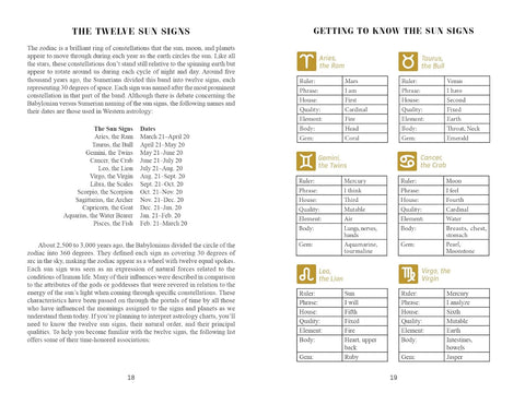 Astrology Tarot Runes Divination Guide Book by Schiffer