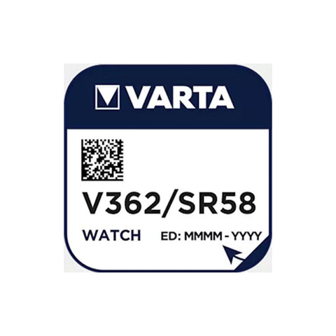 1x Varta V362 SR721SW 1.55V Silver Oxide Watch Battery