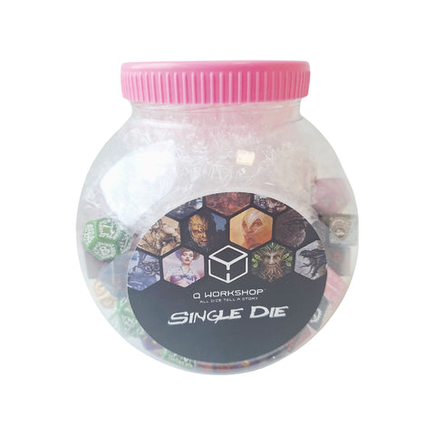 Q-Workshop 150 Polyhedral RPG Dice Jar Set Mixed Colors D4-D20 D100