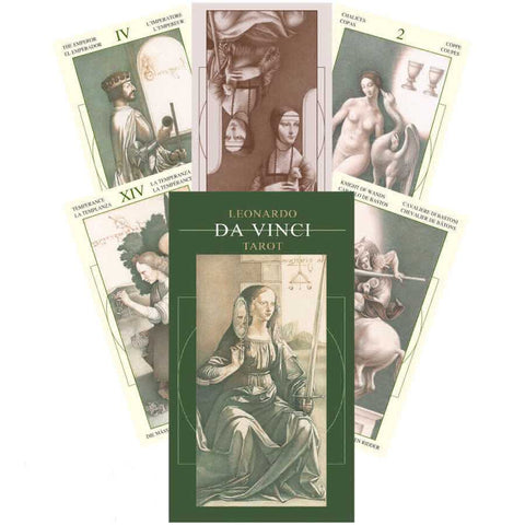 Leonardo Da Vinci Tarot Deck Cards Ghiuselev Atanassov Lo Scarabeo Ex58