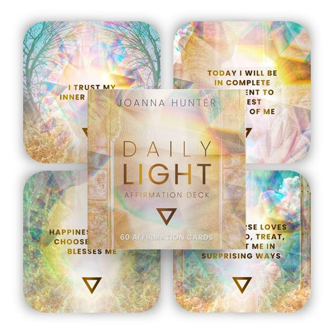 Daily Light Affirmation Deck 60 Card Set with Guidebook Muse Oracle
