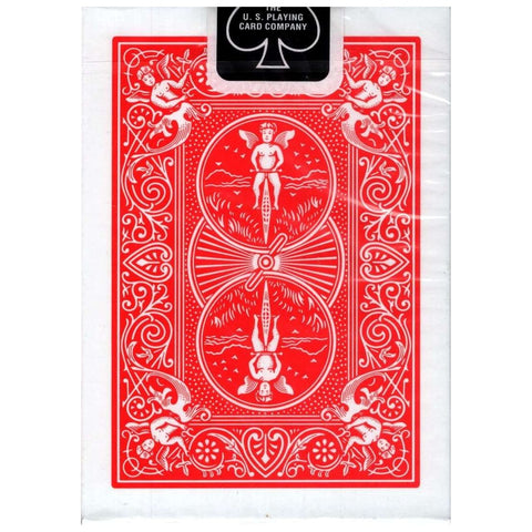Bicycle 4-Index Red Playing Cards Deck Rider Back Thin Crush Poker Magic