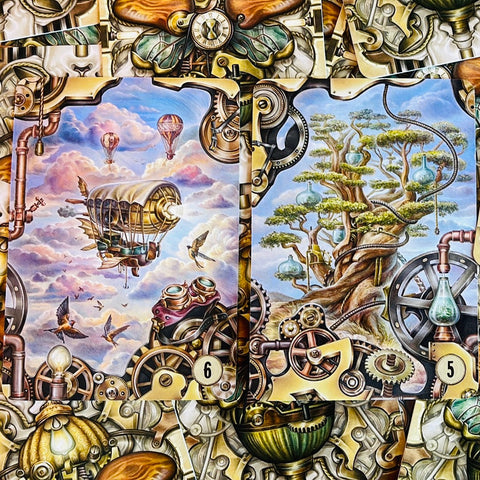 Steampunk Lenormand Oracle Cards Lo Scarabeo Barbara Moore Diana Cammarano NEW