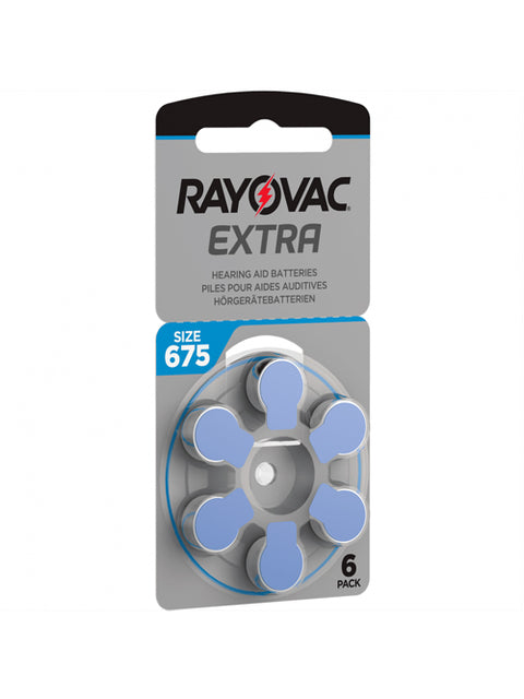120x Rayovac Extra Advanced Size 675 MF PR44 Hearing Aid Batteries 1.45V