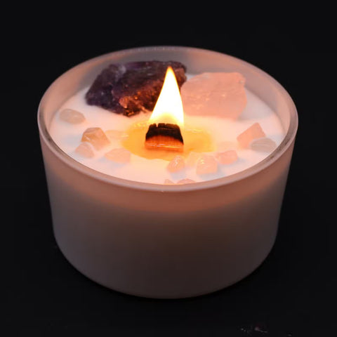 Chakra Crystal Candle - Third Eye Chakra Ancient Wisdom