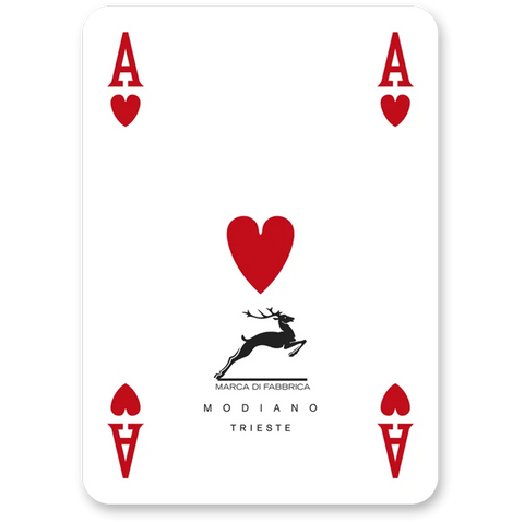 Poker Club F/N Red Back Playing Cards Deck Poker Size Italy Modiano 301349