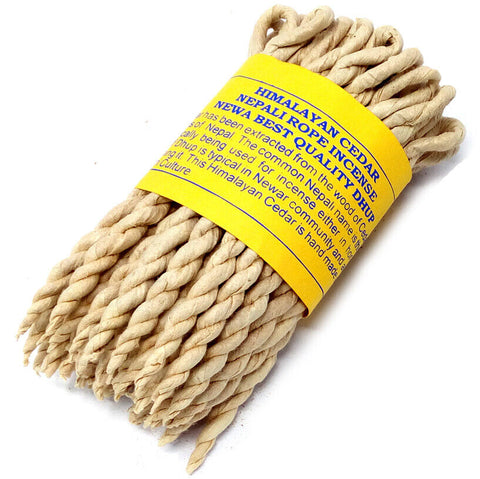 50x Himalayan Cedar Nepali Rope Incense Natural Herbs AW Gifts