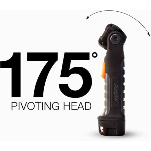 Energizer Hard Case Pro Pivot Plus LED Flashlight 300 lm Magnetic Base