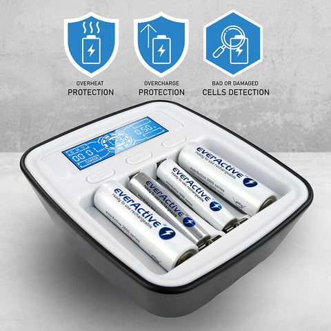 Everactive Intelligent Charger Nc-1000M 12V Lcd USb Dc-1500Ma NEW