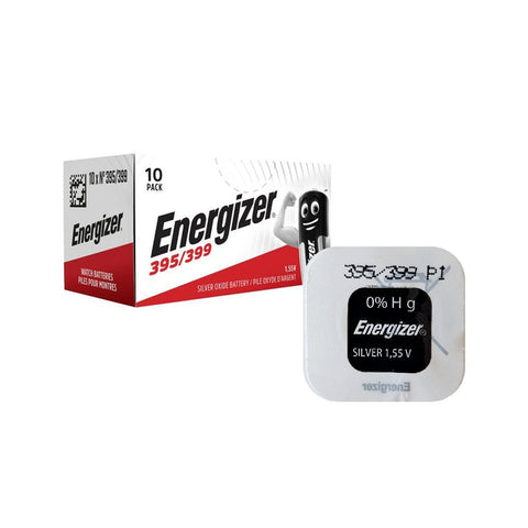 10x Energizer 395 SR927SW Silver Oxide Watch Batteries 1.55V