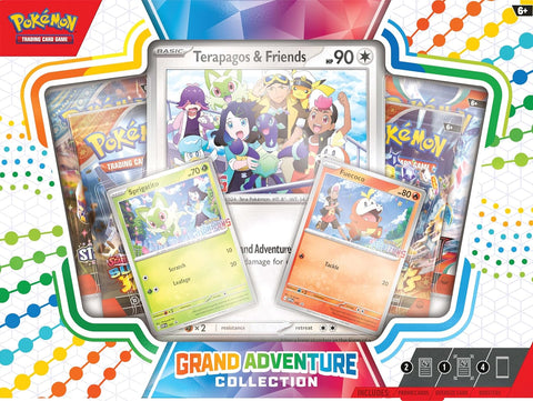 Pokemon TCG Horizons Grand Adventure Collection Box Promos & 4 Boosters