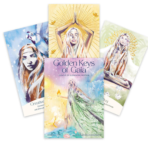 Golden Keys of Gaia: Oracle of Elemental Wisdom cards Blue Angel