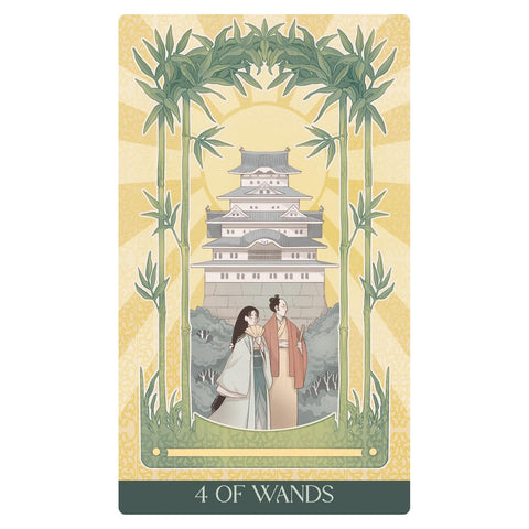 Japanese Art Nouveau Tarot Deck 78 Cards with Guidebook by Lo Scarabeo