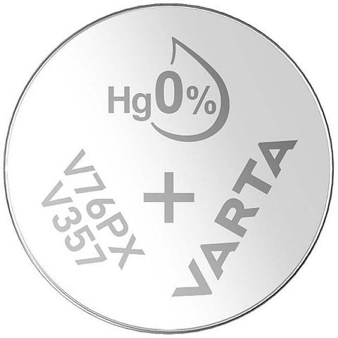1x Varta SR44 V76PX 1.55V Silver Oxide Watch Calculator Battery Cell