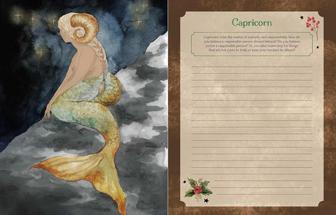 Seasons of the Witch Yule Guided Journal by Rockpool | 50 Oracle Prompts