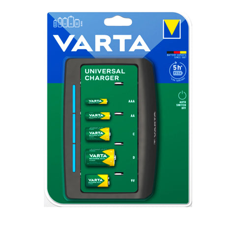 VARTA LCD Dual Tech Battery Charger NiMH Li-Ion AA AAA 18650 with USB Output